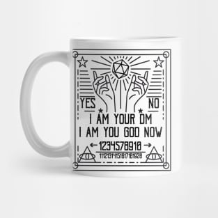 Pen an paper ouija god Mug